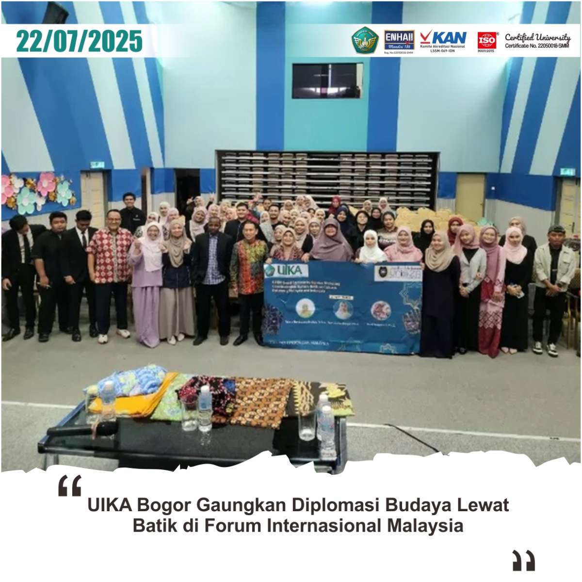 UIKA Bogor Gaungkan Diplomasi Budaya Lewat Batik di Forum Internasional ...