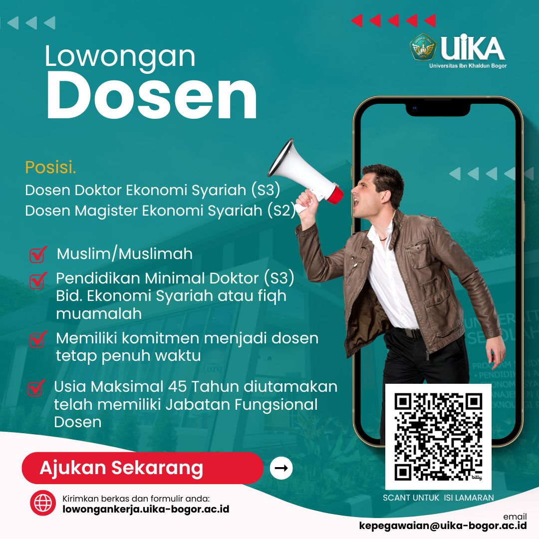 Formulir Pendaftaran Online untuk Lowongan Dosen Ekonomi Syariah
